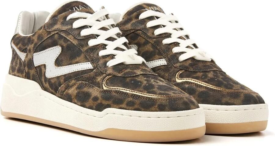 VIA VAI Lage Sneakers Dames Sam Levi Maat: 37 Materiaal: Suède Kleur: Bruin - Foto 4