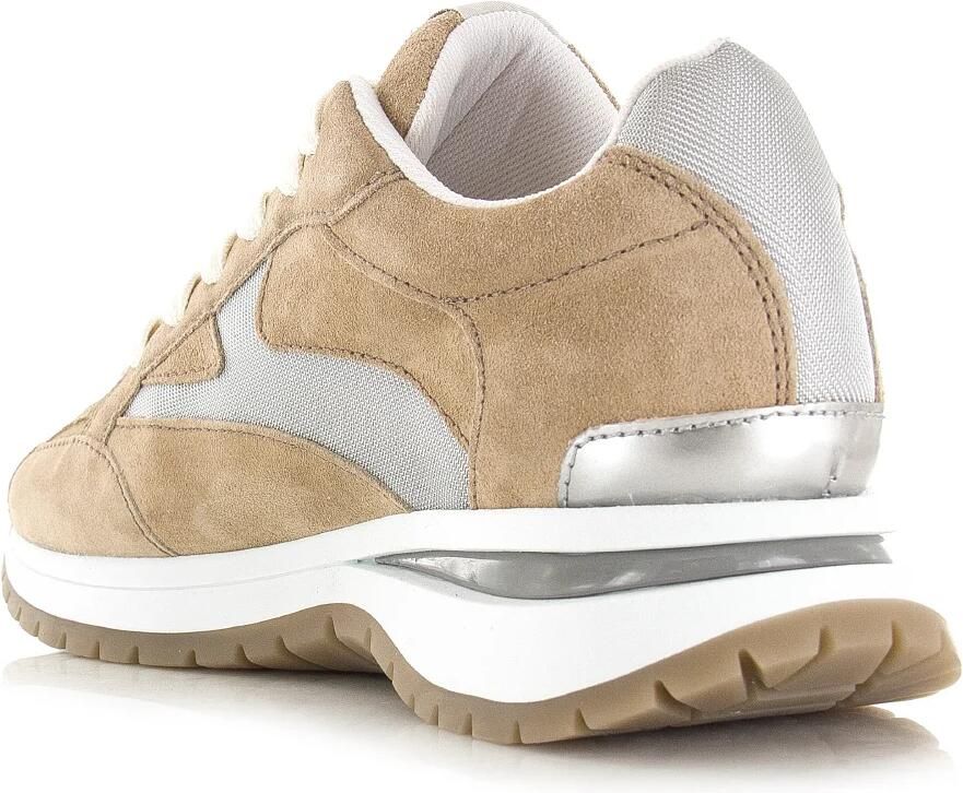 VIA VAI Usher Riggs Sneakers dames Leer Mesh Suède Beige - Foto 6