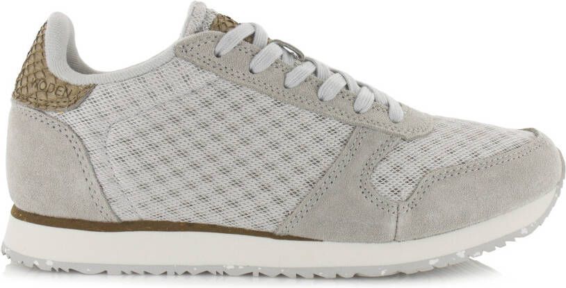 Woden Ydun Suede Mesh II Grijs Mesh Lage sneakers Dames