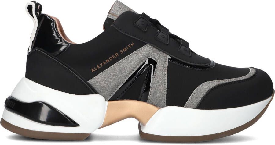 ALEXANDER SMITH Lage Sneakers Marble Maat: 40 Materiaal: Leer Kleur: Zwart - Foto 2