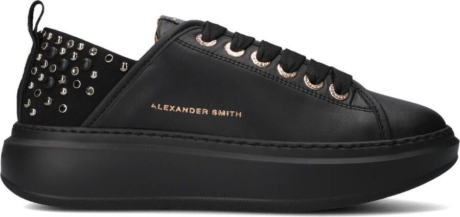 ALEXANDER SMITH Lage Sneakers Dames Wembley Maat: 36 Materiaal: Leer Kleur: Zwart
