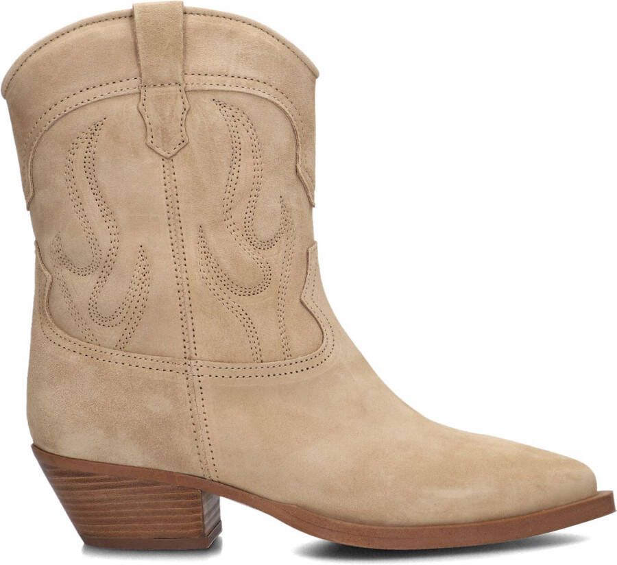 ALPE Cowboylaarzen Dames 50101108 Maat: 37 Materiaal: Suède Kleur: Beige - Foto 5