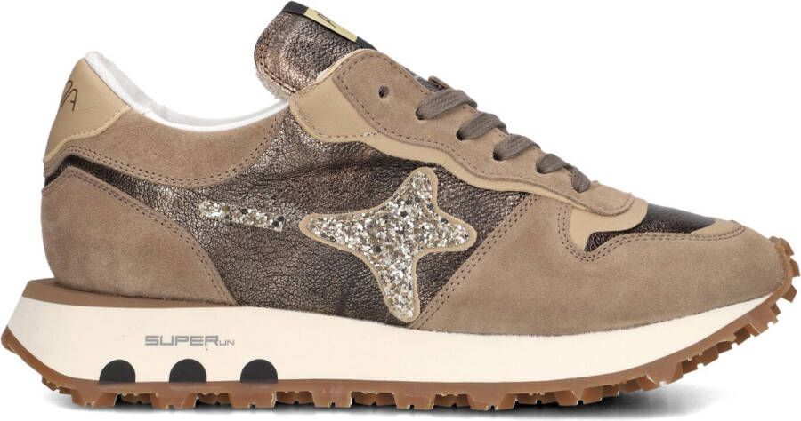 AMA BRAND DELUXE Lage Sneakers Dames S.run W Maat: 36 Materiaal: Suède Kleur: Taupe