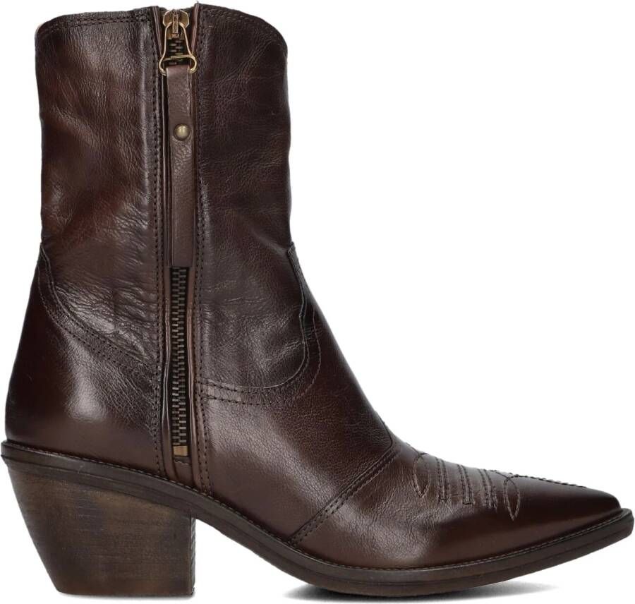 A.S.98 Enkellaarsjes Dames B84205 Maat: 37 Materiaal: Leer Kleur: Bruin