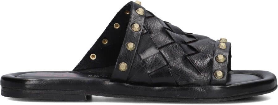 A.S.98 Slippers Dames You B74002 Maat: 37 Materiaal: Leer Kleur: Zwart