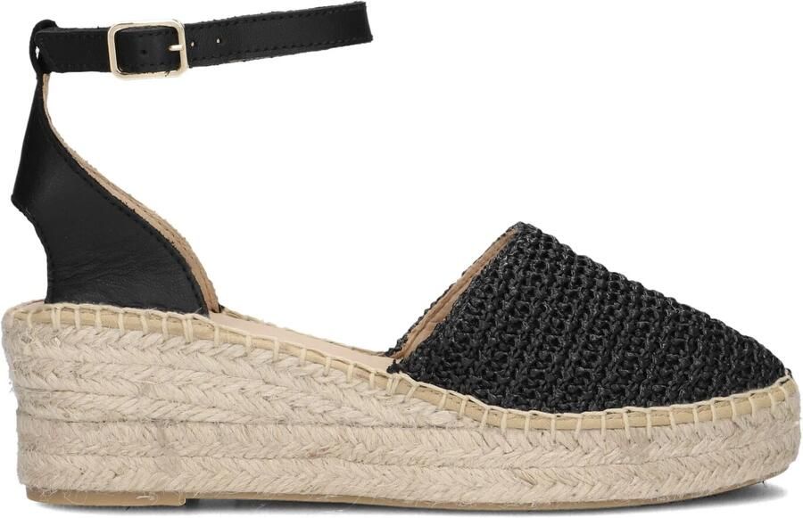 AYANA Espadrilles Dames Yu644 Maat: 39 Materiaal: Leer Kleur: Zwart - Foto 4