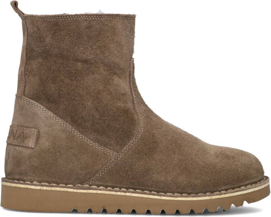 AYANA Enkelboots Dames 2427 Maat: 38 Materiaal: Suède Kleur: Taupe