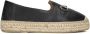 AYANA Espadrilles Dames Omo25yu812 Maat: 36 Materiaal: Leer Kleur: Zwart - Thumbnail 3
