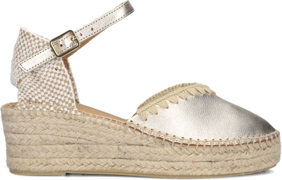 AYANA Espadrilles Dames Omo25yu814 Maat: 42 Materiaal: Suède Kleur: Goudkleurig