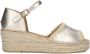 AYANA Espadrilles Dames Omo25yu816 Maat: 40 Materiaal: Leer Kleur: Goudkleurig - Thumbnail 3