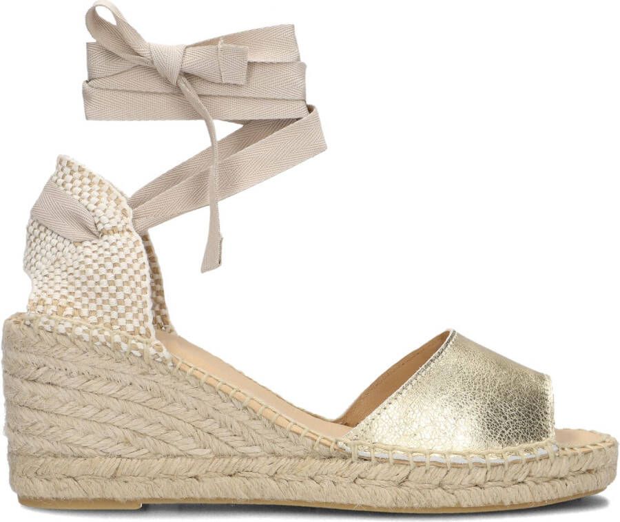AYANA Espadrilles Dames Yu127 Maat: 38 Materiaal: Leer Kleur: Goud