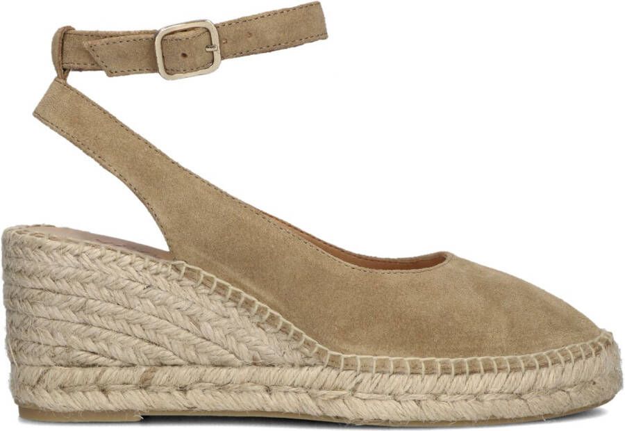 AYANA Espadrilles Dames Yu669 Maat: 38 Materiaal: Leer Kleur: Taupe