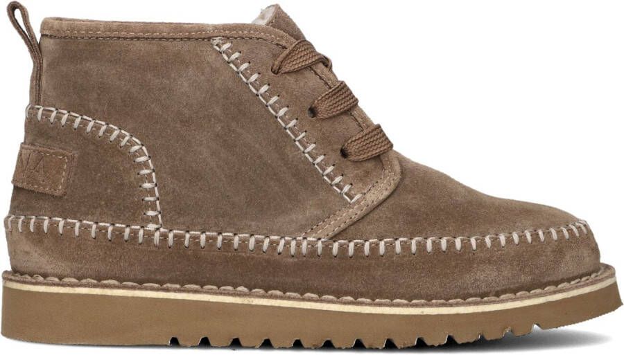 AYANA Veterboots Dames 2422 Maat: 43 Materiaal: Suède Kleur: Taupe