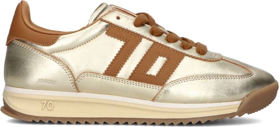 BACK70 Lage Sneakers Dames Jogger Maat: 41 Materiaal: Leer Kleur: Goudkleurig - Foto 2