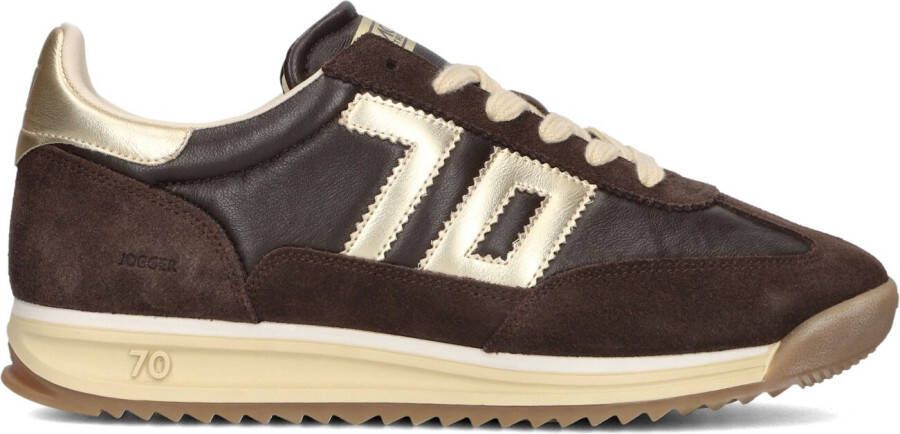 BACK70 Lage Sneakers Dames Jogger Maat: 43 Materiaal: Suède Kleur: Bruin - Foto 2