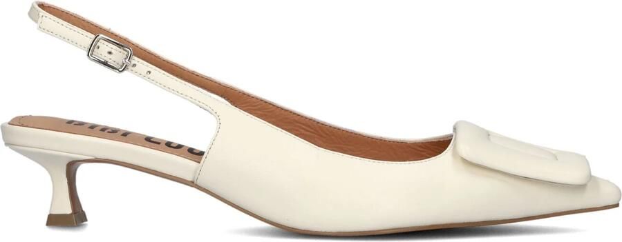 BIBI LOU Slingbacks Dames 641z10vk Maat: 40 Materiaal: Leer Kleur: Wit - Foto 2