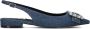 BIBI LOU Slingbacks Dames 534z67vk Maat: 37 Materiaal: Denim Kleur: Blauw - Thumbnail 4