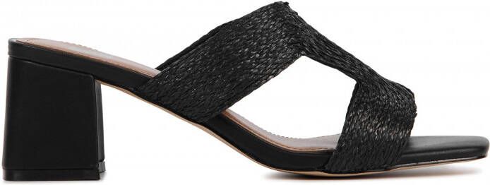 BiBi Lou Sandalen Dames Damesschoenen Leer Blokhak hoogte 5 cm 841Z70HG Zwart