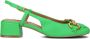 BIBI LOU Slingbacks Dames 543z10vk Maat: 38 Materiaal: Leer Kleur: Groen - Thumbnail 3