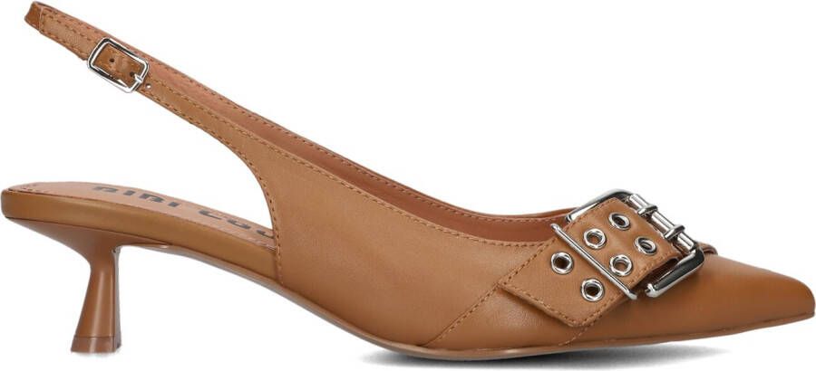 BIBI LOU Slingbacks Dames 521z10vk Maat: 39 Materiaal: Leer Kleur: Cognac