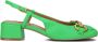 BIBI LOU Slingbacks Dames 543z10vk Maat: 36 Materiaal: Leer Kleur: Groen - Thumbnail 3
