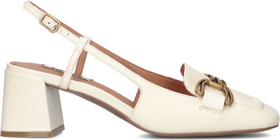BIBI LOU Slingbacks Dames 544z10vk Maat: 36 Materiaal: Leer Kleur: Wit
