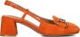 BIBI LOU Slingbacks Dames 544z30vk Maat: 40 Materiaal: Suède Kleur: Oranje - Thumbnail 2