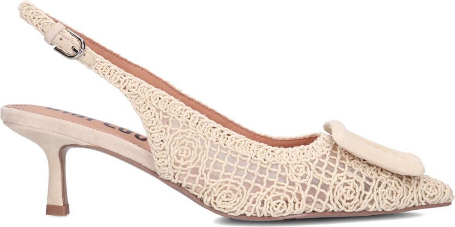 BIBI LOU Slingbacks Dames 652z61vk Maat: 37 Materiaal: Raffia Kleur: Beige