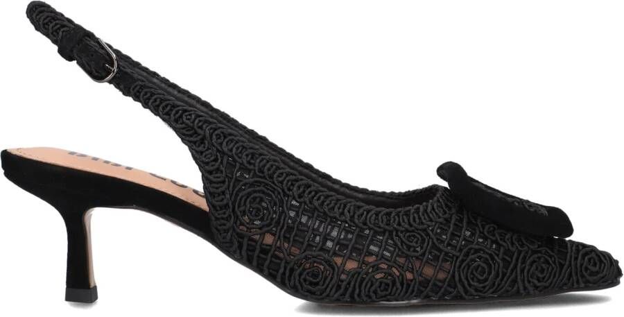 BIBI LOU Slingbacks Dames 652z61vk Maat: 38 Materiaal: Textiel Kleur: Zwart