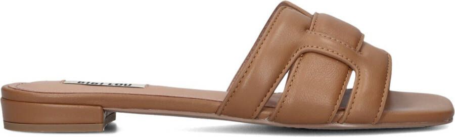 BIBI LOU Slippers Dames 760z10vk Maat: 36 Materiaal: Leer Kleur: Camel - Foto 4