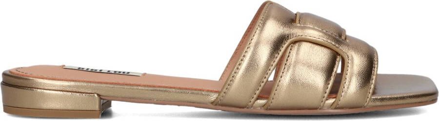 BIBI LOU Slippers Dames 760z10vk Maat: 42 Materiaal: Leer Kleur: Goud