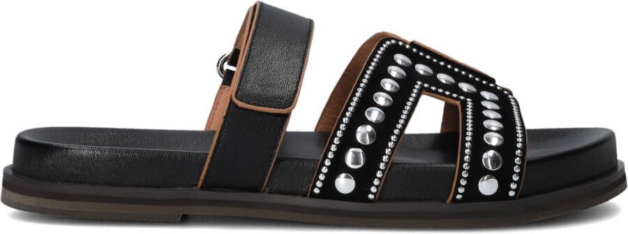 BIBI LOU Slippers Dames 529z27vk Maat: 38 Materiaal: Leer Kleur: Zwart