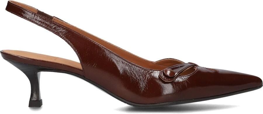 BILLI BI Slingbacks Dames A9414 Maat: 39 Materiaal: Lakleer Kleur: Bruin