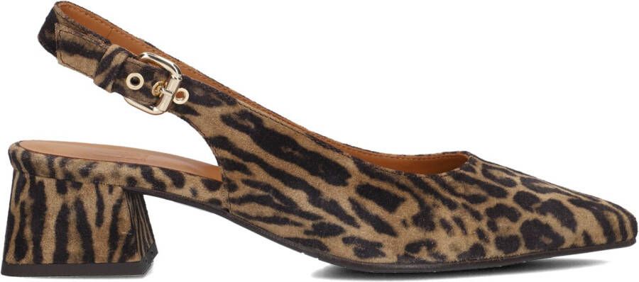 BILLI BI Slingbacks Dames A8320 Maat: 39 Materiaal: Suède Kleur: Bruin