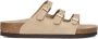 BIRKENSTOCK Badslippers Dames Florida Maat: 42 Materiaal: Leer Kleur: Beige - Thumbnail 2