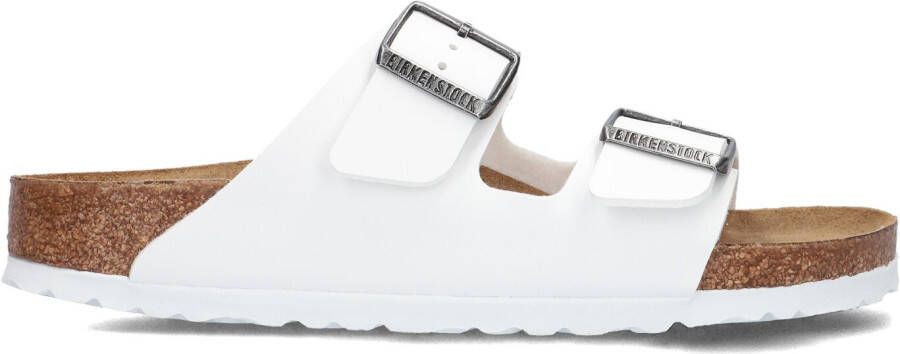 BIRKENSTOCK Slippers Dames Arizona Birko-flo Maat: 39 Materiaal: Leer Kleur: Wit