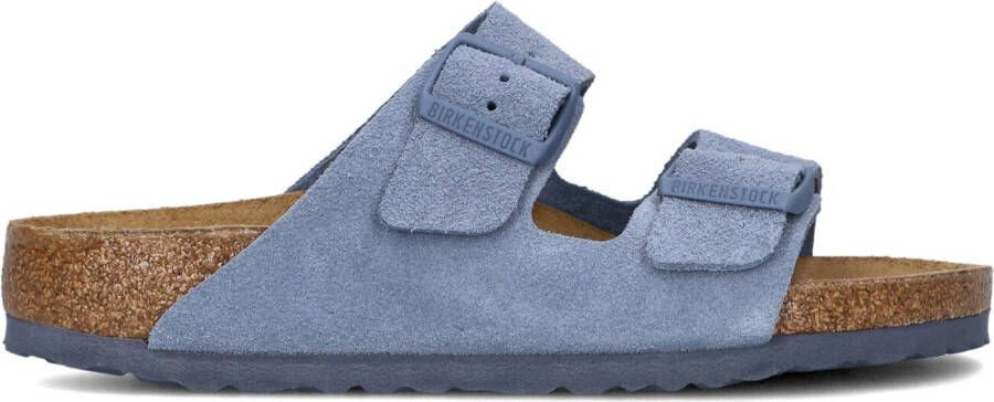 BIRKENSTOCK Slippers Dames Arizona Dames Maat: 38 Materiaal: Nubuck Kleur: Blauw