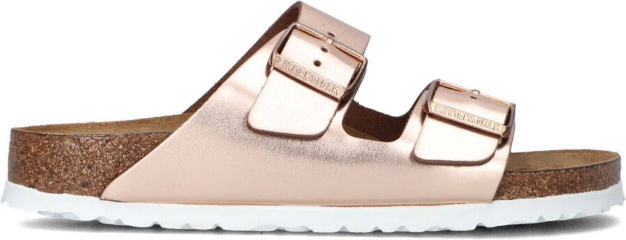 BIRKENSTOCK Slippers Dames Arizona Met Shine Maat: 42 Materiaal: Leer Kleur: Brons