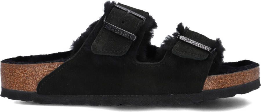BIRKENSTOCK Slippers Dames Arizona Sue Vacht Maat: 42 Materiaal: Suède Kleur: Zwart