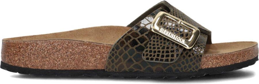 BIRKENSTOCK Slippers Dames Catalina Cushion Buckle Maat: 41 Materiaal: Leatherlook Kleur: Groen