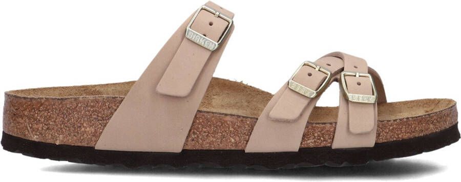 BIRKENSTOCK Slippers Dames Franca Maat: 39 Materiaal: Nubuck Kleur: Beige