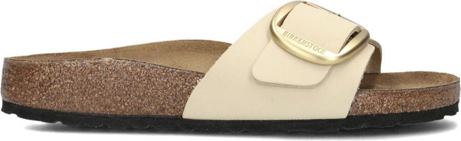 BIRKENSTOCK Slippers Dames Madrid Big Buckle Dames Maat: 40 Materiaal: Leer Kleur: Wit