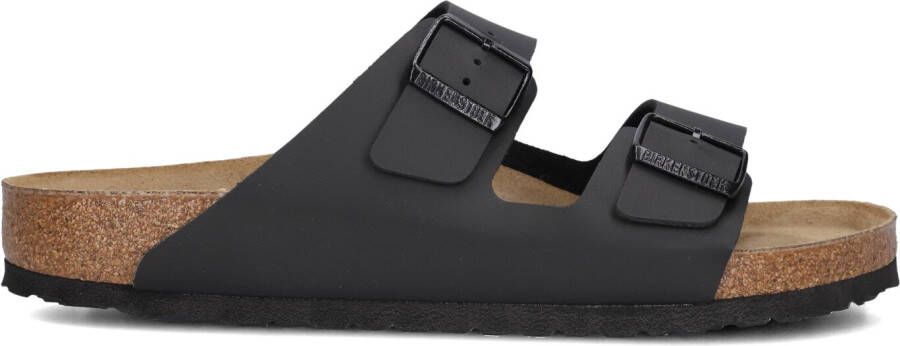 BIRKENSTOCK Slippers Heren Arizona Heren Maat: 42 Materiaal: Leer Kleur: Zwart