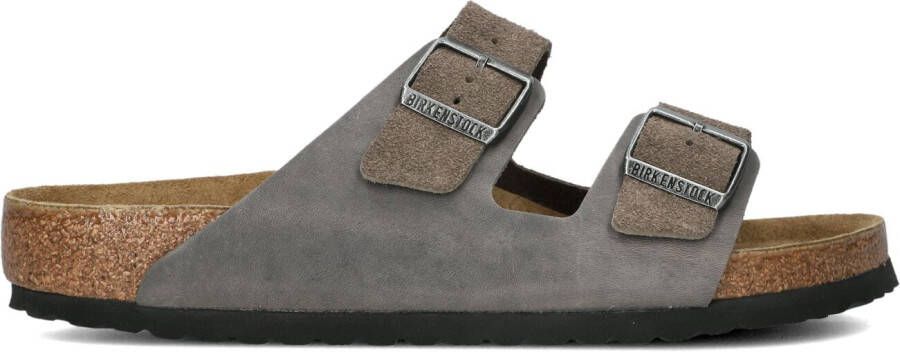 BIRKENSTOCK Teenslippers Heren Arizona Heren Maat: 40 Materiaal: Suède Kleur: Bruin