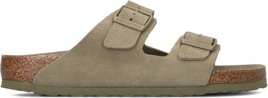 BIRKENSTOCK Teenslippers Heren Arizona Heren Maat: 40 Materiaal: Suède Kleur: Groen