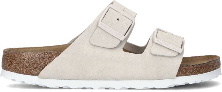 BIRKENSTOCK Teenslippers Dames Arizona Soft Maat: 37 Materiaal: Suède Kleur: Beige
