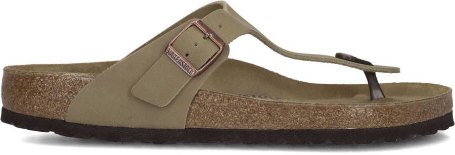 BIRKENSTOCK Teenslippers Gizeh Nubuck Bruin - Foto 2