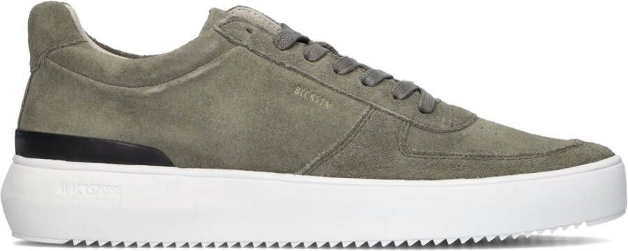 BLACKSTONE Lage Sneakers Heren Bg167 Maat: 41 Materiaal: Suède Kleur: Groen