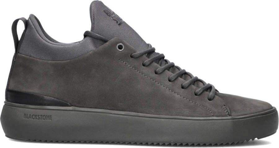 BLACKSTONE Lage Sneakers Heren Yg07 Maat: 43 Materiaal: Nubuck Kleur: Grijs