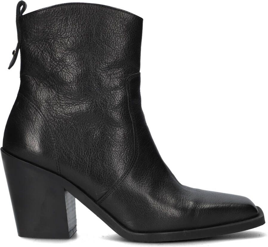 BLASZ Enkellaarsjes Dames 14 Maat: 36 Materiaal: Leer Kleur: Zwart